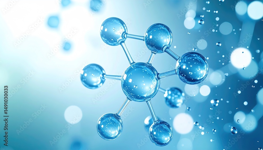 Naklejka premium Molecular Structure Science.