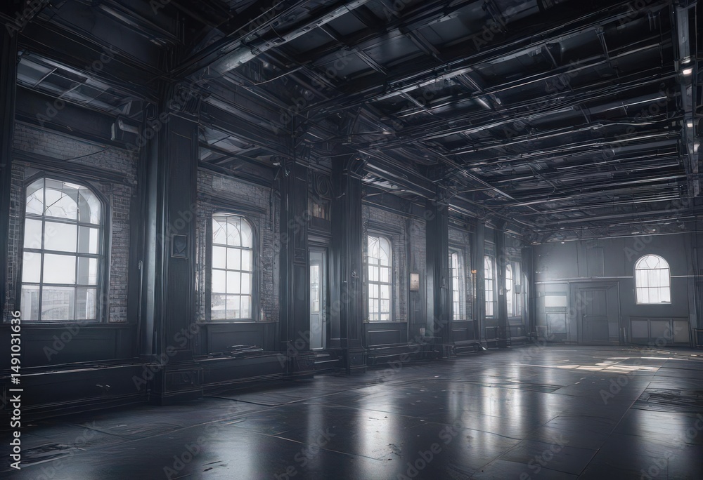 Obraz premium Blueprint photo effect, technical architectural feel Digital art, technology , industrial, model, graphic