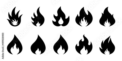 "Captivating Flames and Glowing Fire Elements – From Campfires to Candles in Fiery Detail"