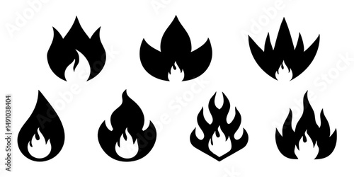 "Captivating Flames and Glowing Fire Elements – From Campfires to Candles in Fiery Detail"
