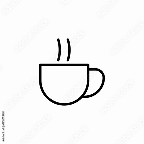 coffee cup icon sign vector