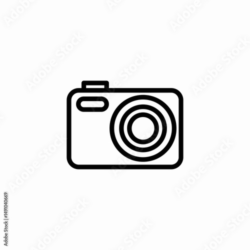digital camera icon sign vector
