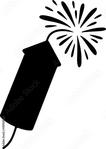  Rocket Firework Launching Illustration