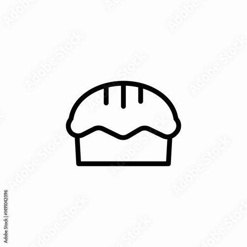 fruit pie icon sign vector