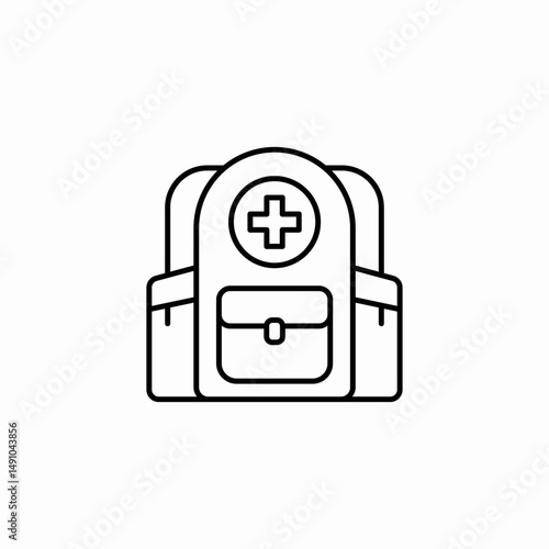 medical kit icon sign vector