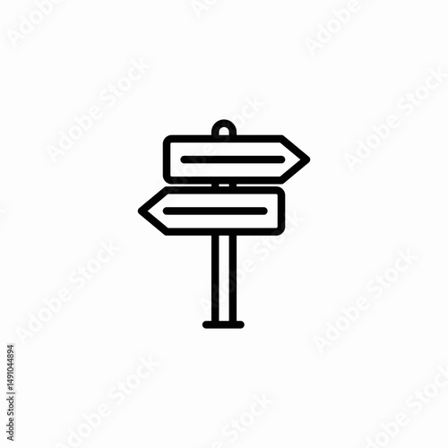 road directions icon sign vector