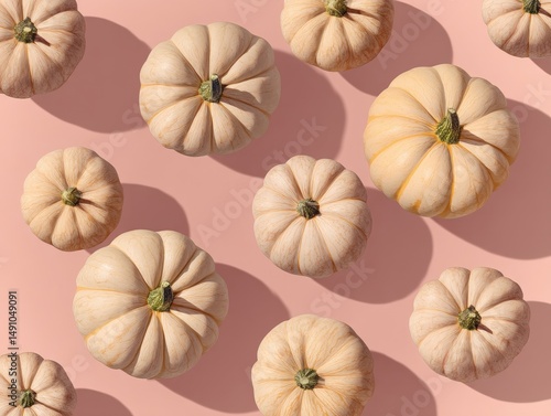 Pumpkins scattered randomly...
