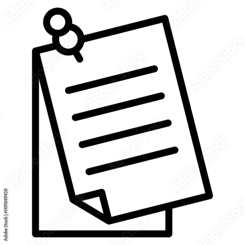 Sticky Notes  Icon Element For Design