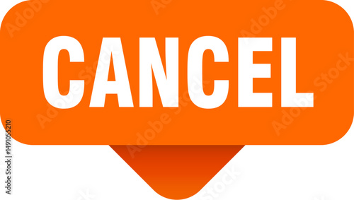 cancel sticker. cancel sign on transparent background