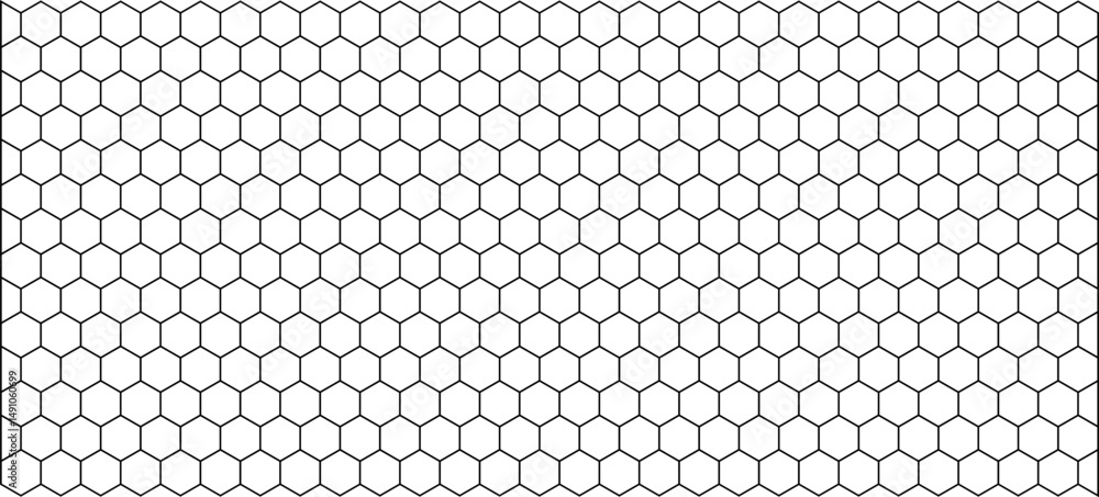 Abstract Hexagon pattern with black color in white background - Vector 02 Abstract Hexagon pattern with black color in white background - Vector 02
