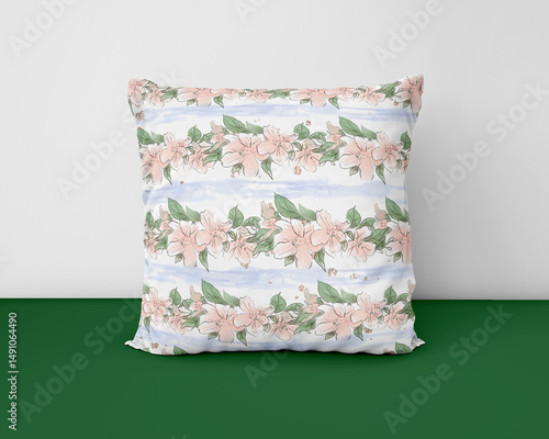 pillow design isolated on white background