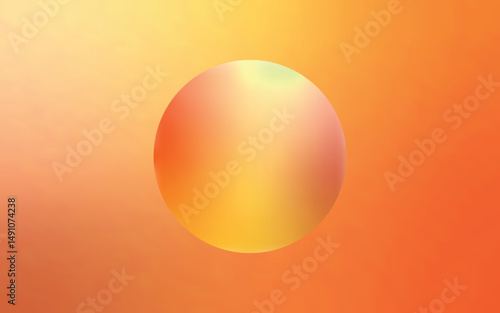 Abstract minimalistic design featuring a soft blurred gradient sphere centered on a smooth gradient background.