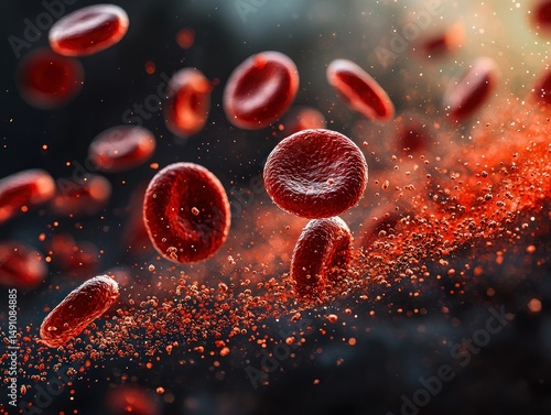 Red blood cells in motion