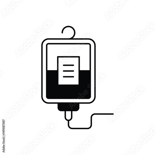 IV Drip Vector icon