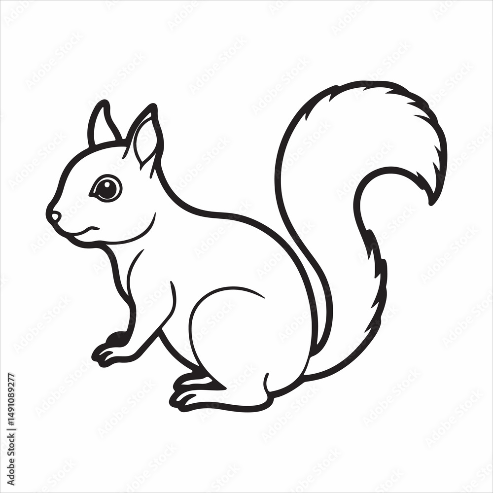 eastern gray squirrel vector silhouette eastern gray squirrel vector silhouette