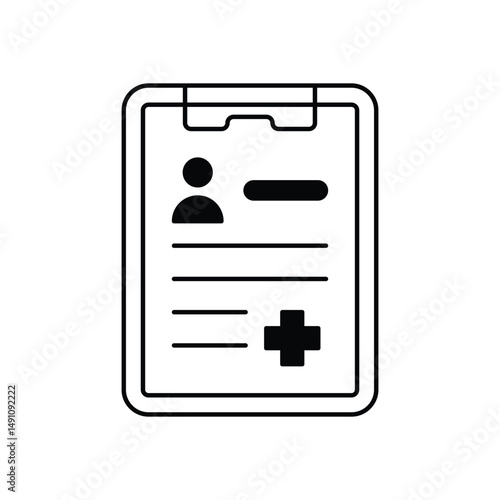Patient Chart Vector icon