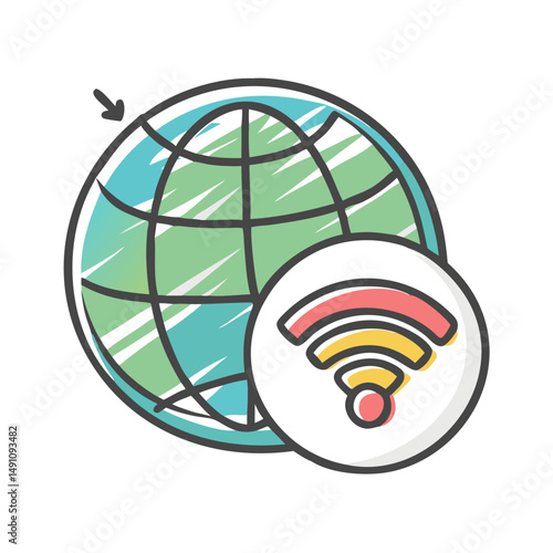 internet icon, internet vector illustration-simple illustration of internet, perfect for internet logos and icons