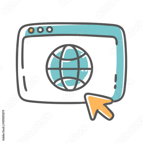 internet icon, internet vector illustration-simple illustration of internet, perfect for internet logos and icons