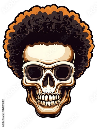 Wallpaper Mural 陽気なドクロの肖像画 Torontodigital.ca