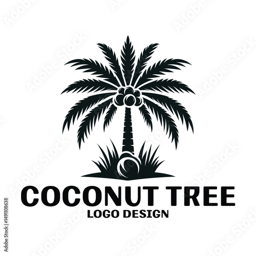 Wallpaper Mural Coconut Tree Vector Logo Design Torontodigital.ca