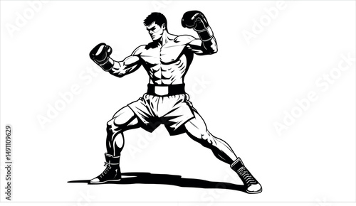 A man in boxing gloves