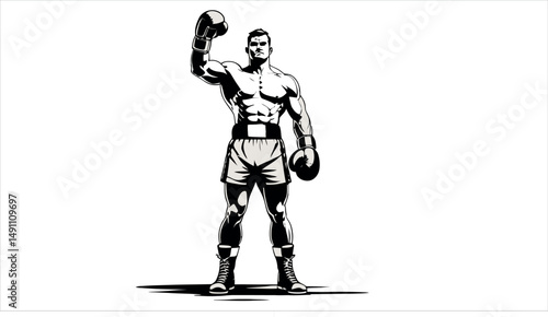 A man wearing boxing gloves