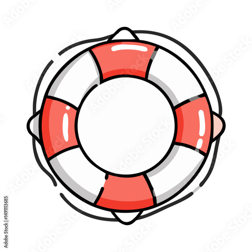 lifebuoy icon, lifebuoy vector illustration-simple illustration of lifebuoy, perfect for lifebuoy logos and icons