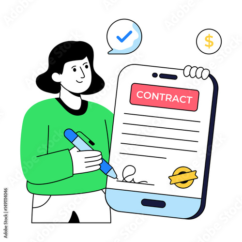 Editable design of digital contract