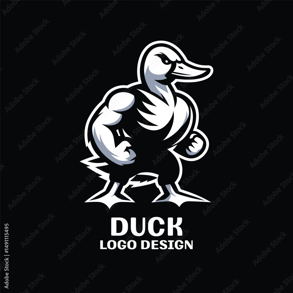 Fototapeta premium Duck Vector Logo Design