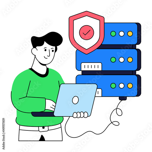 An illustration design of server security