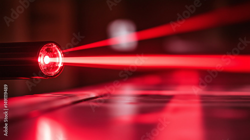 A laser beam red light  is a focused, intense beam of red-colored light emitted at a specific wavelength, commonly used for pointing, alignment, or optical applications.
