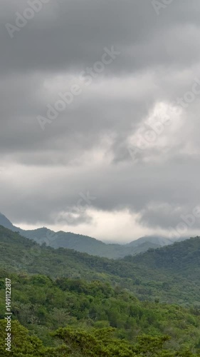 clouds over the mountains