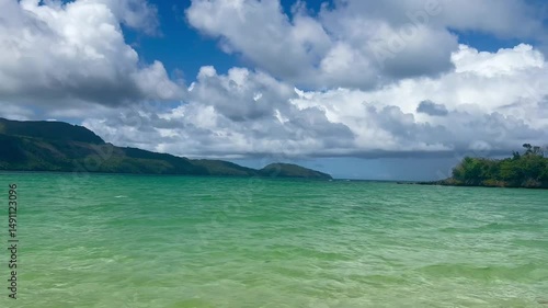 tropical island in the ocean