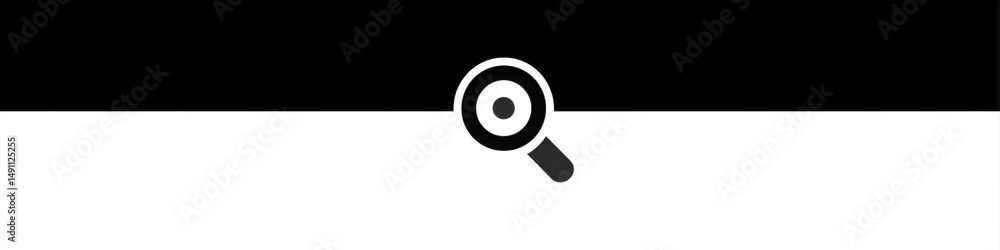 Magnifying Search Icon: Clean and minimalist design featuring a magnifying glass icon, perfect for representing search functionalities and exploration. Magnifying Search Icon: Clean and minimalist design featuring a magnifying glass icon, perfect for representing search functionalities and exploration.