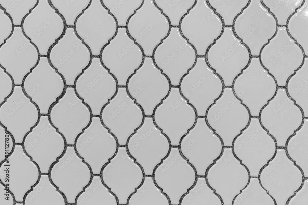 Naklejka premium The decorative wall tiles of various textures, shapes and colors for bathroom and kitchen