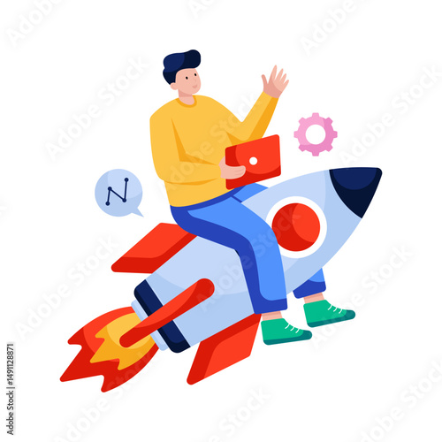 Conceptual design illustration of launch