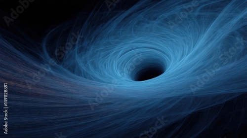 Abstract digital art piece that appears to be a black hole.