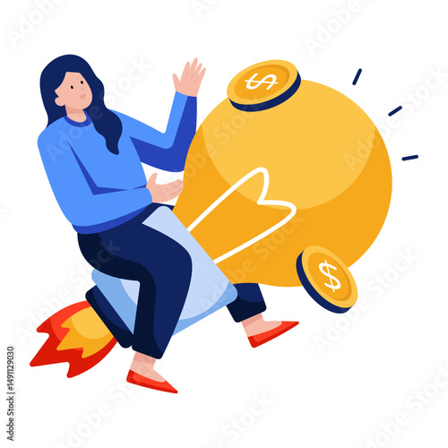Conceptual design illustration of idea launch