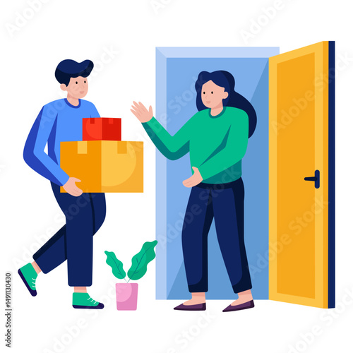 Conceptual design illustration of home delivery