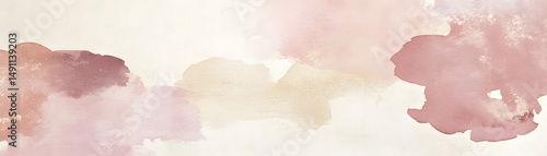 Delicate watercolor wash of soft pastel hues.