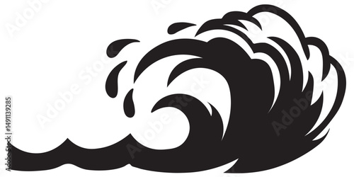 Water wave icon vector illustration design logo