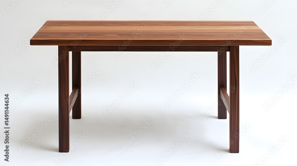 Simple wooden table with clean lines. Simple wooden table with clean lines.