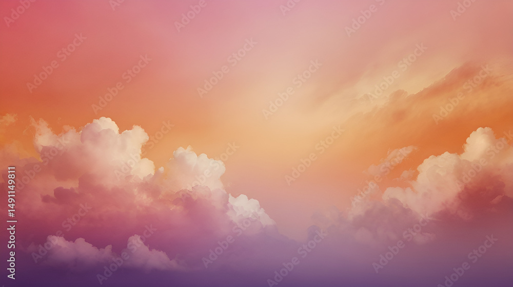 Obraz premium Sunset Sky Inspired Gradient.
