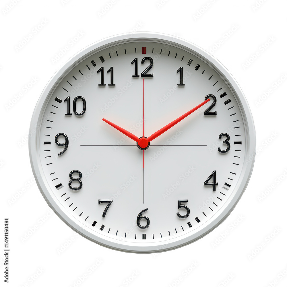 Find white wall clock face dial time office home decor stock photo image on transparent background Find white wall clock face dial time office home decor stock photo image on transparent background