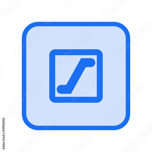 Escalator Outlined Icon