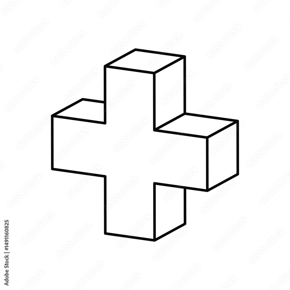Obraz premium Medical Cross Vector icon