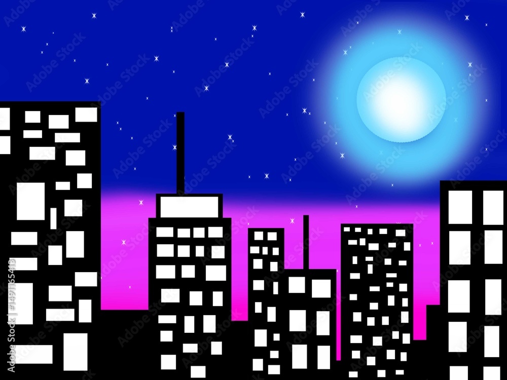 Fototapeta premium Neon Twilight