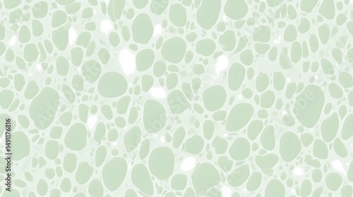 Abstract Green Pebble Seamless Pattern Background Texture