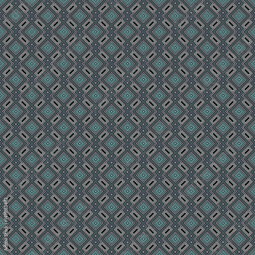 Ethnic, tribal seamless surface pattern. Repeated diamonds and rhombuses motif. Folk background. Folkloric wallpaper. Geometric ornament. Geo digital paper, textile print. Vector art