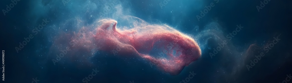 Fototapeta premium A stunning, abstract depiction of cosmic nebulae.